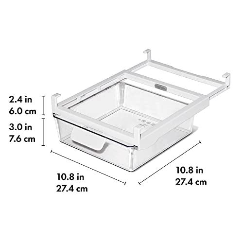 OXO Good Grips Fridge Undershelf Drawer 10 in - for Deli Meat, Cheese, Produce and More