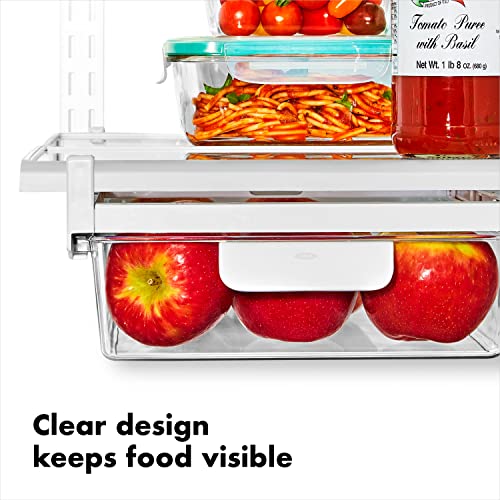OXO Good Grips Fridge Undershelf Drawer 10 in - for Deli Meat, Cheese, Produce and More
