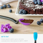 Dreamfarm Supoon | Non-Stick Silicone Sit Up Scraping & Cooking Spoon with Measuring Lines
