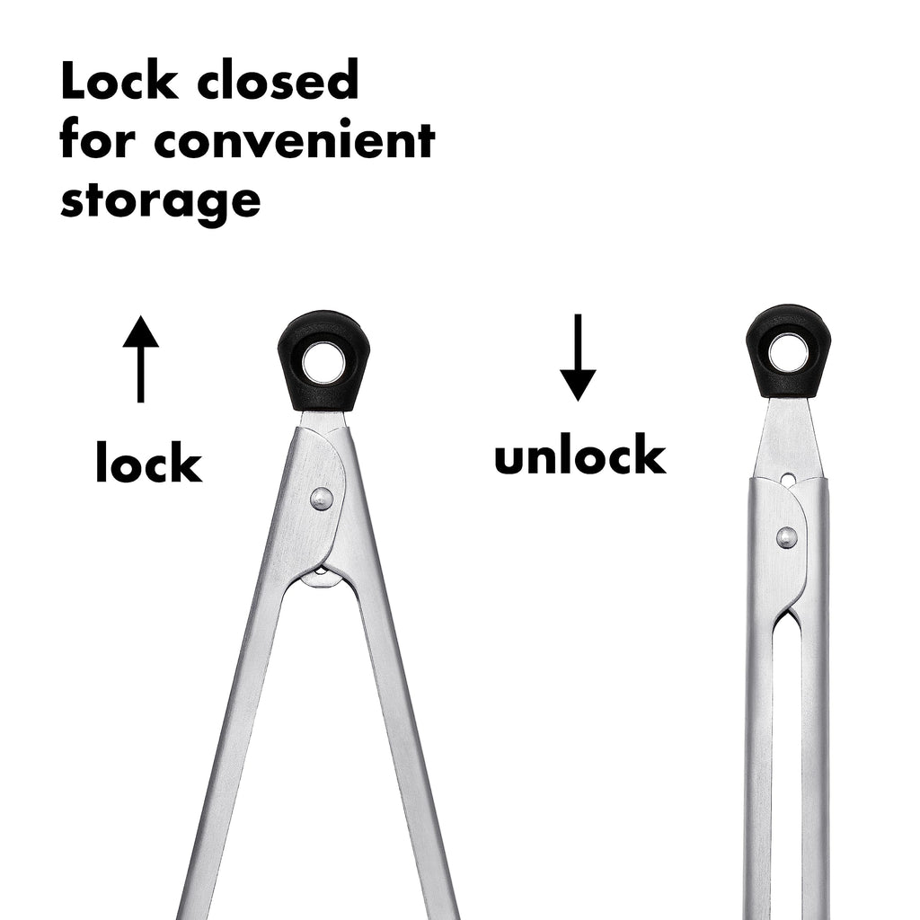 OXO Good Grips Stainless-Steel Locking Tongs